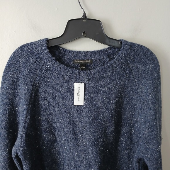 Banana Republic Men's Size Medium Tweed Crew-Neck Sweater Long Sleeve NWT $90!!! - Picture 2 of 13